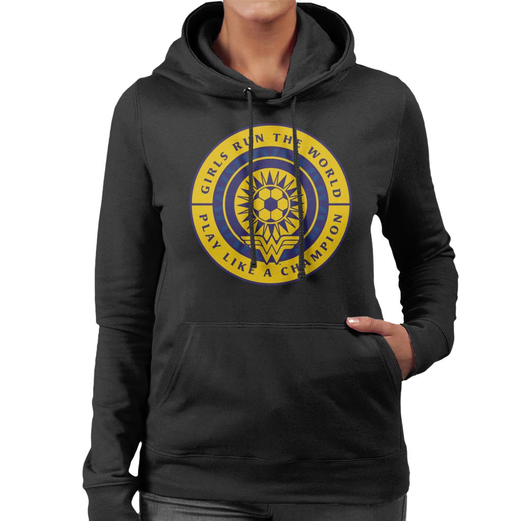 Wonder Woman Sports Girls Run The World Women's Hooded product image 1