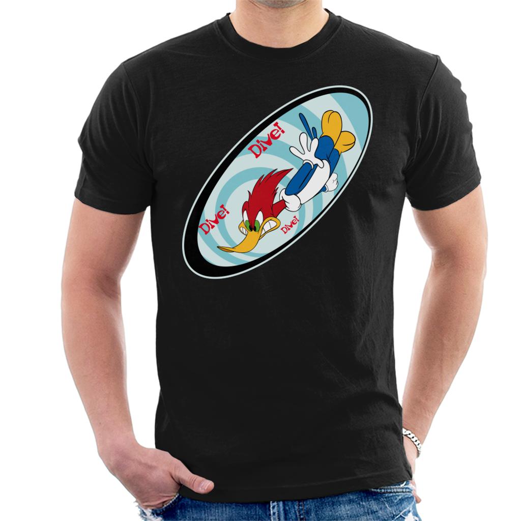 Woody Woodpecker Dive Men's T-Shirt product image 1
