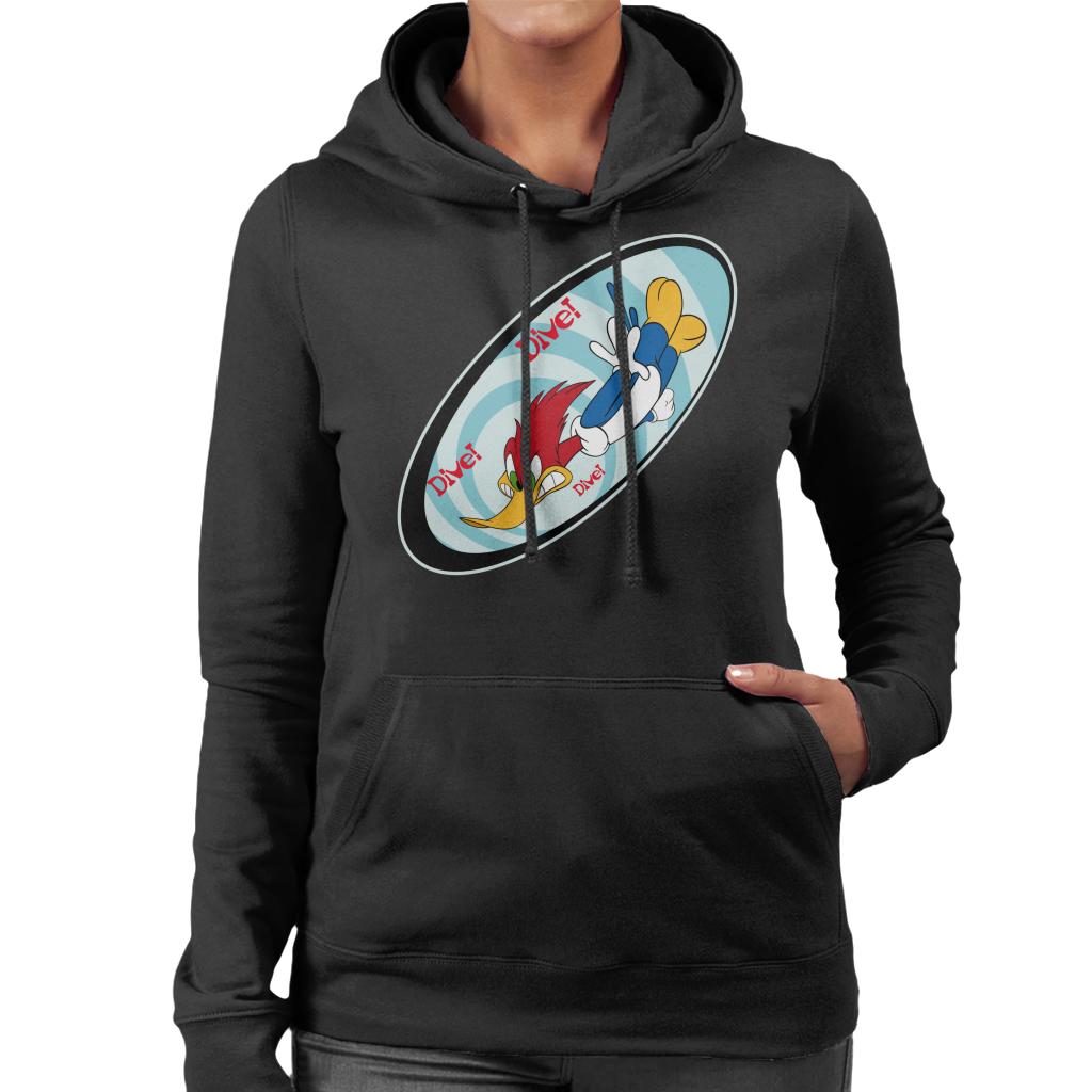 Woody Woodpecker Dive Women's Hooded Sweatshirt product image 1