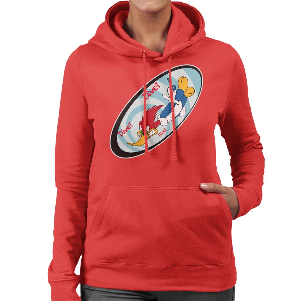 Woody Woodpecker Dive Women's Hooded Sweatshirt product image 4