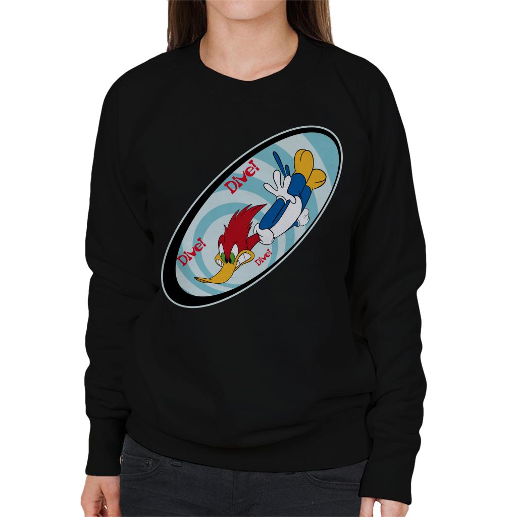 Woody Woodpecker Dive Women's Sweatshirt product image 1