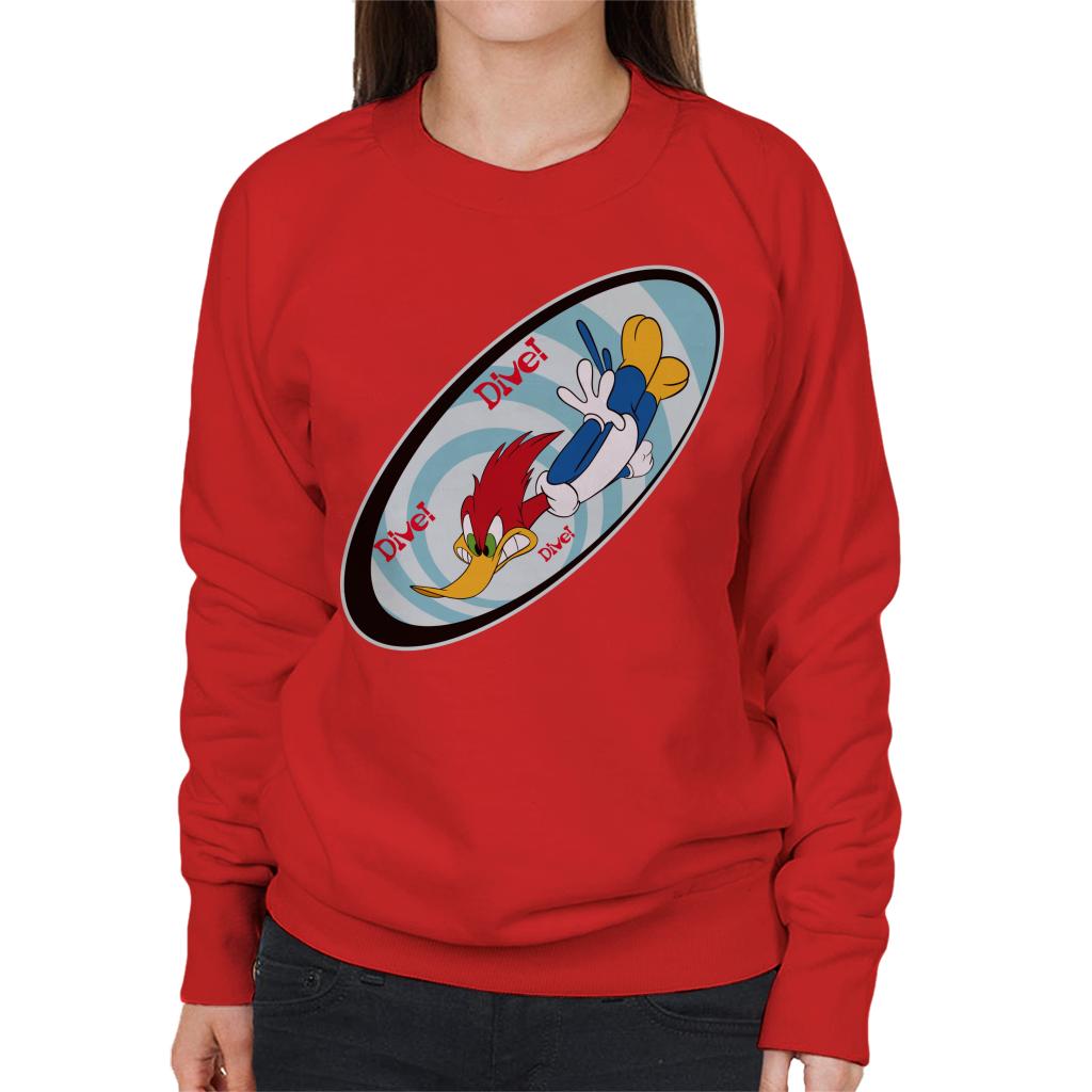 Woody Woodpecker Dive Women's Sweatshirt product image 4