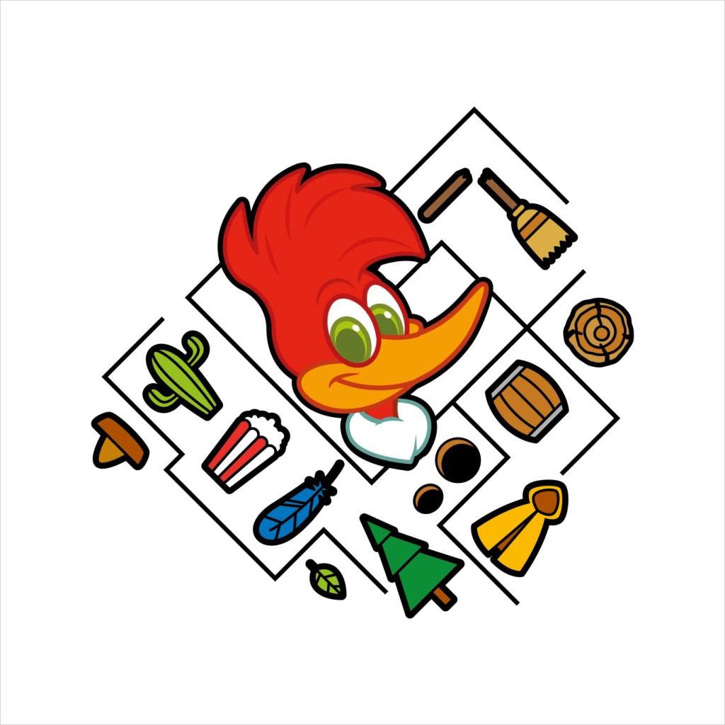 Woody Woodpecker Character Head With Icons Women's product image 2