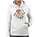 Woody Woodpecker Character Head With Icons Women's Hooded product image 1