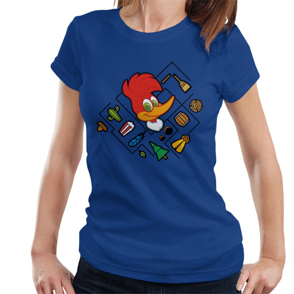 Woody Woodpecker Character Head With Icons Women's T-Shirt product image 4