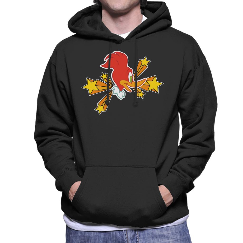 Woody Woodpecker Character Head With Stars Men's Hooded product image 1