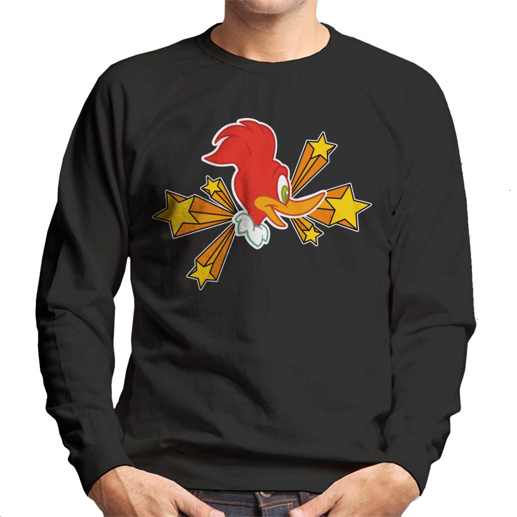 Woody Woodpecker Character Head With Stars Men's Sweatshirt product image 1
