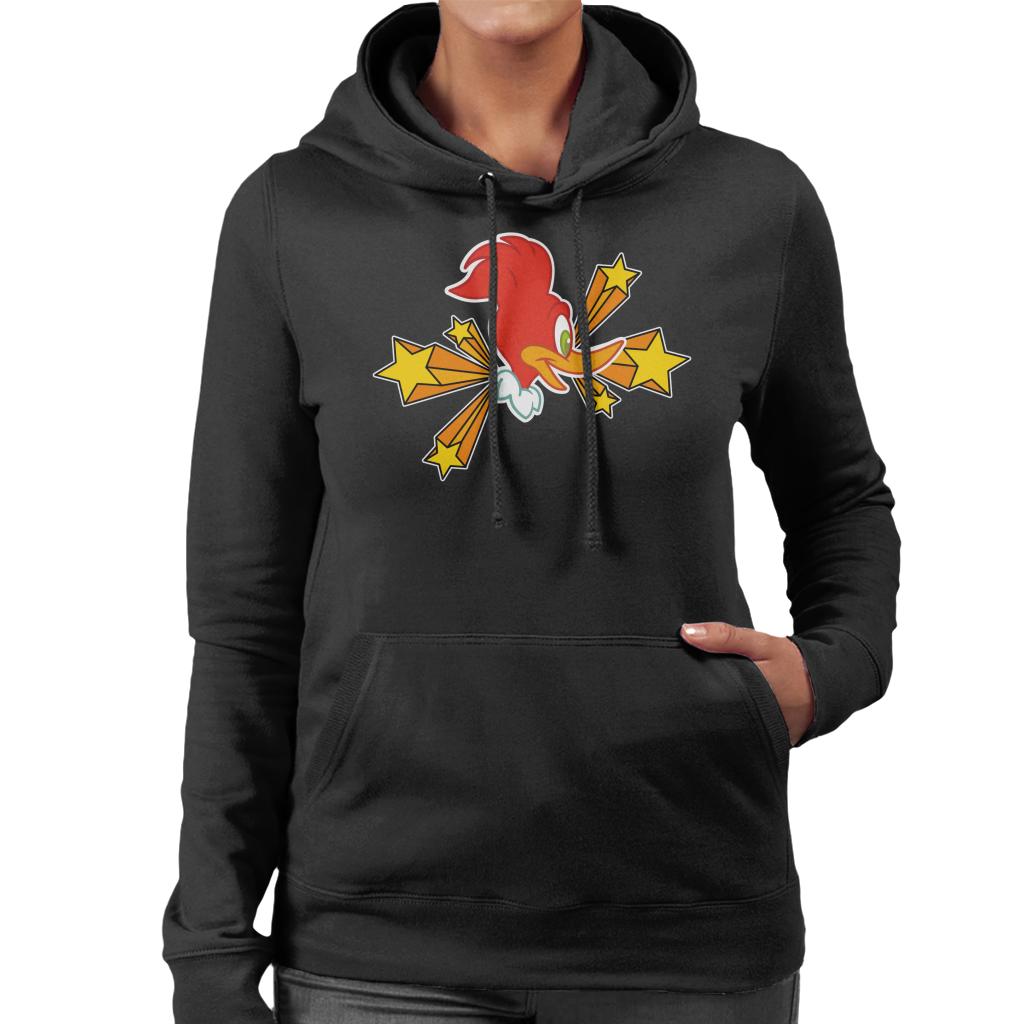 Woody Woodpecker Character Head With Stars Women's Hooded product image 1