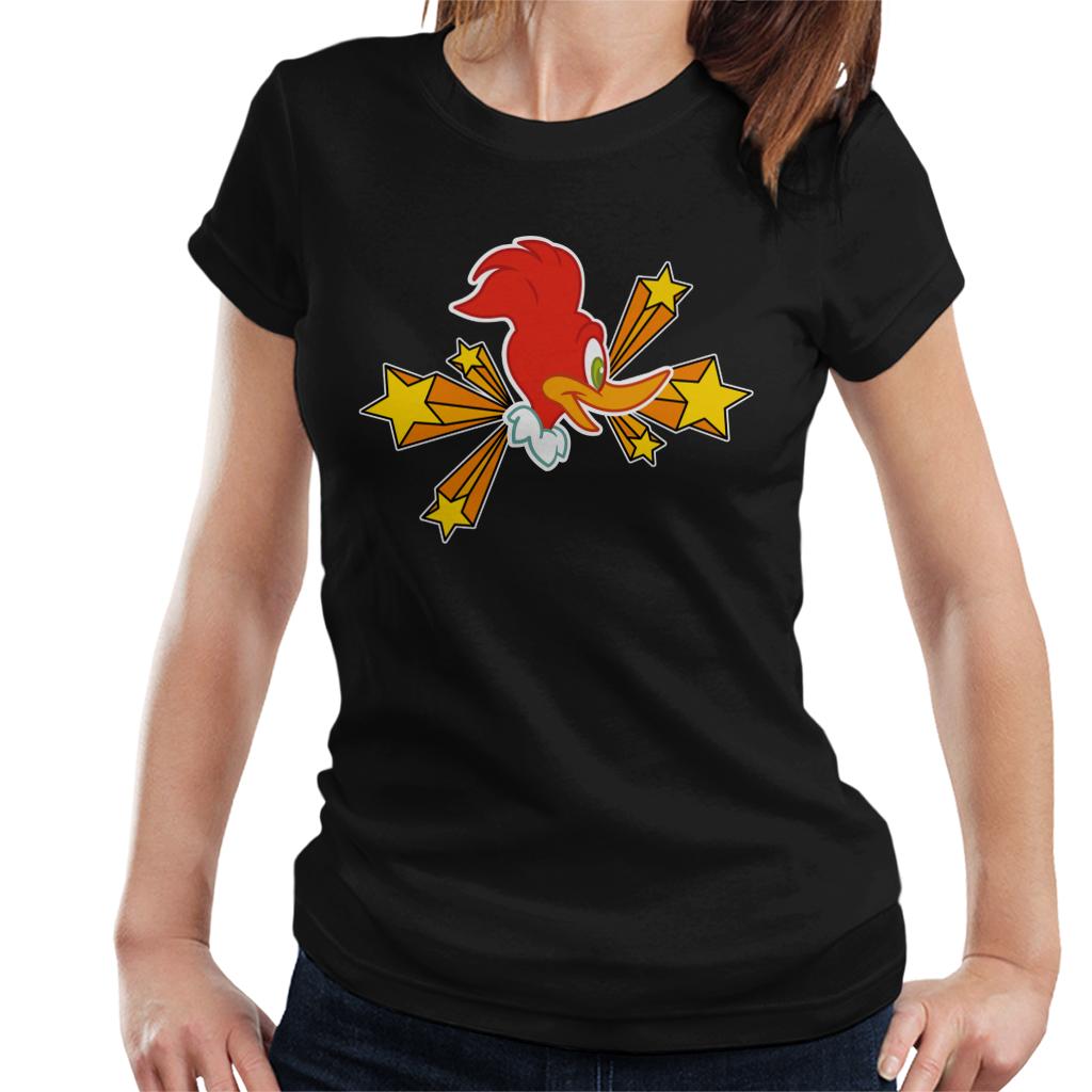 Woody Woodpecker Character Head With Stars Women's T-Shirt product image 1