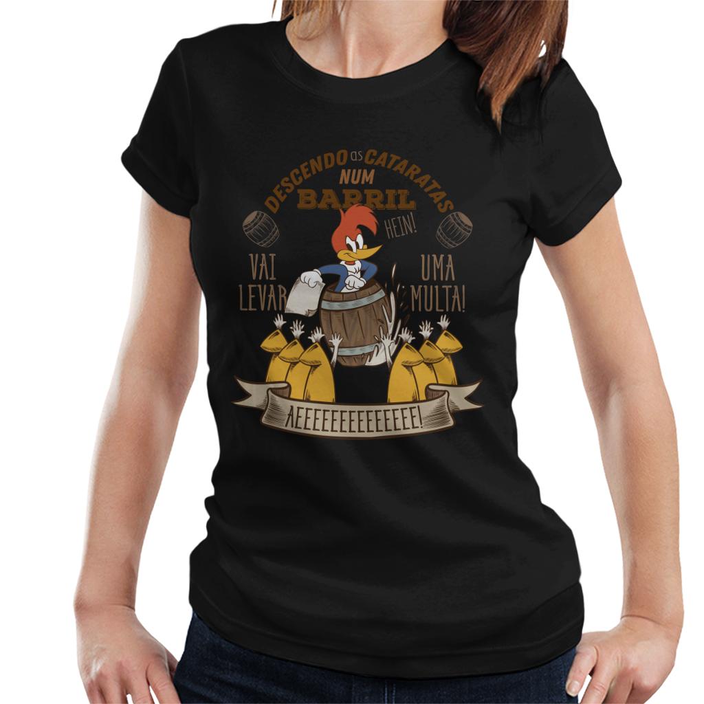 Woody Woodpecker Descendo As Cataratas Num Barril Women's product image 1