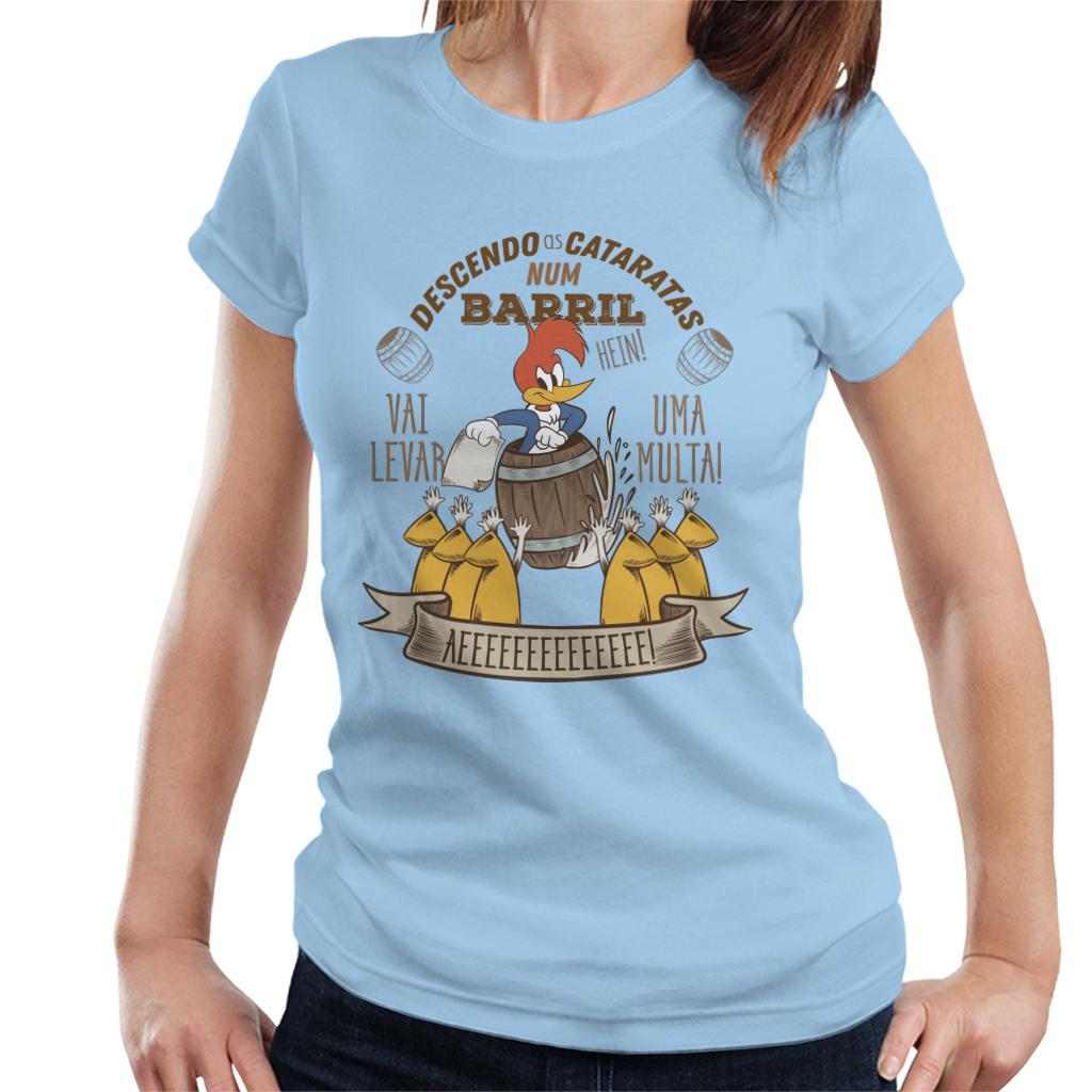 Woody Woodpecker Descendo As Cataratas Num Barril Women's product image 4