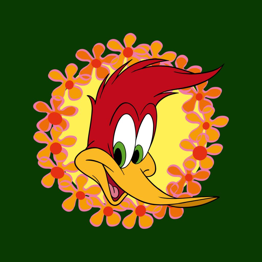 Woody Woodpecker Floral Border Men's T-Shirt product image 5
