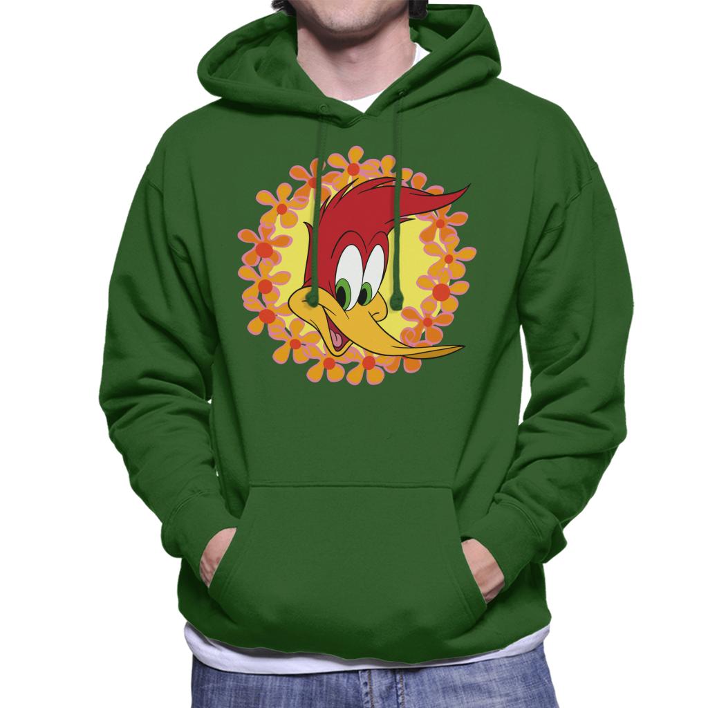 Woody Woodpecker Floral Border Men's Hooded Sweatshirt product image 4