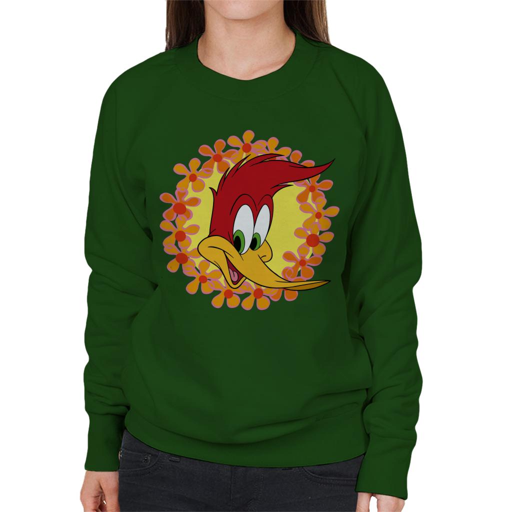 Woody Woodpecker Floral Border Women's Sweatshirt product image 4
