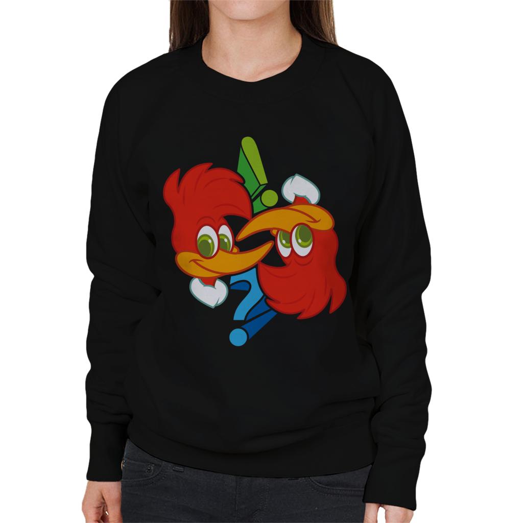 Woody Woodpecker Winnie Question Mark Women's Sweatshirt product image 1