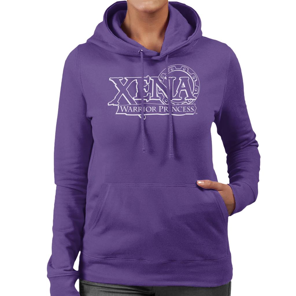 Xena Warrior Princess Vintage Logo Women's Hooded Sweatshirt product image 4