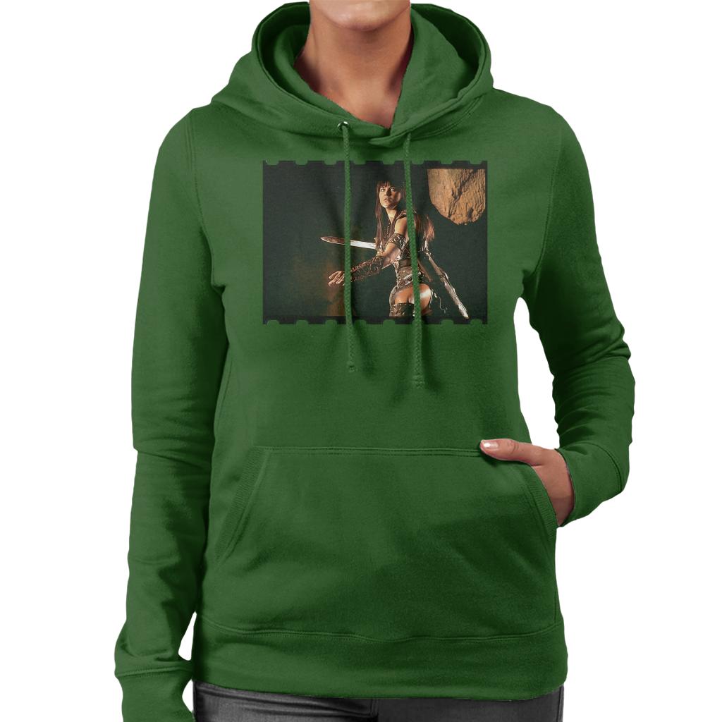 Xena Warrior Princess Fighting Women's Hooded Sweatshirt product image 4