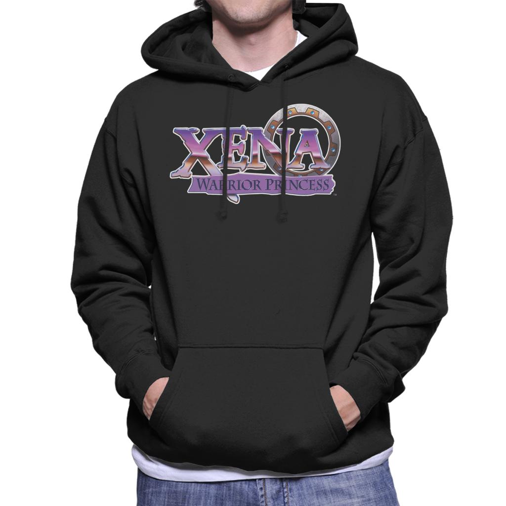 Xena Warrior Princess Purple Logo Men's Hooded Sweatshirt product image 1