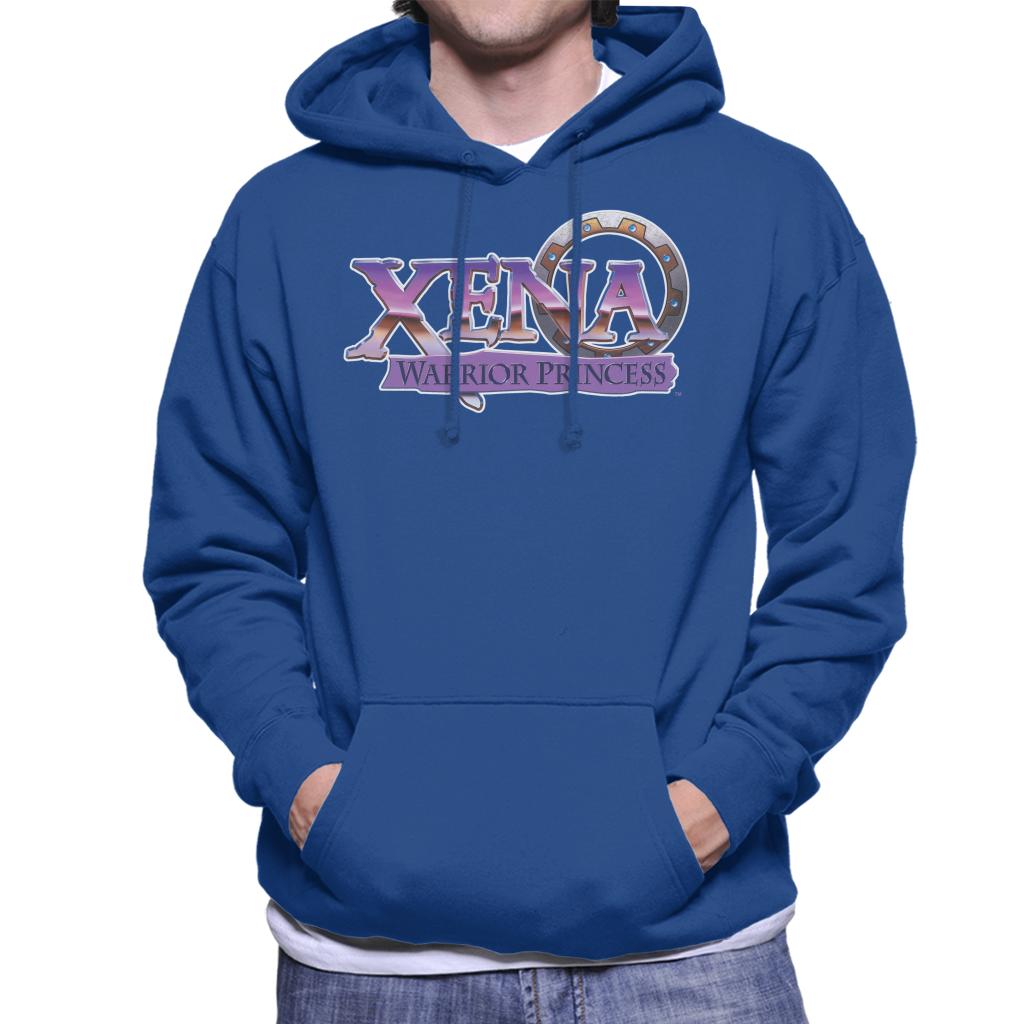 Xena Warrior Princess Purple Logo Men's Hooded Sweatshirt product image 4