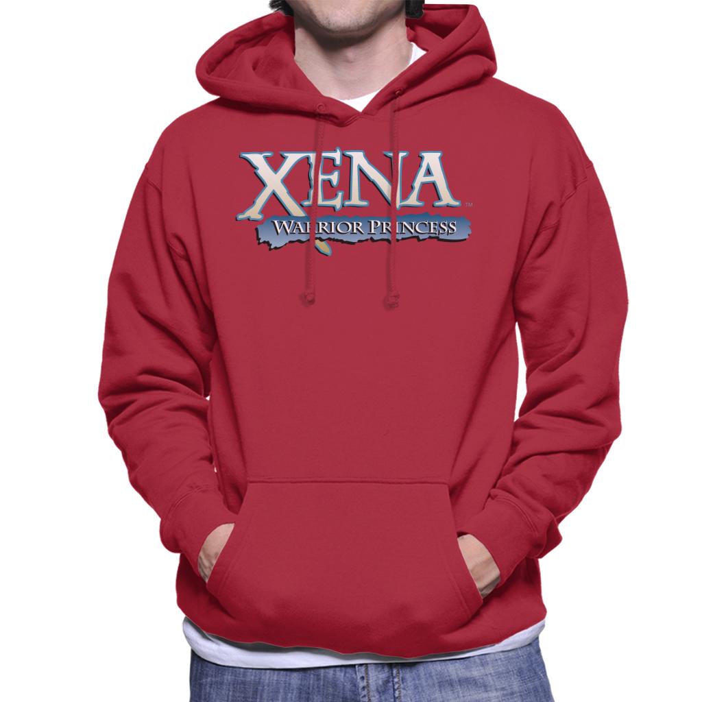 Xena Warrior Princess Blue Logo Men's Hooded Sweatshirt product image 4