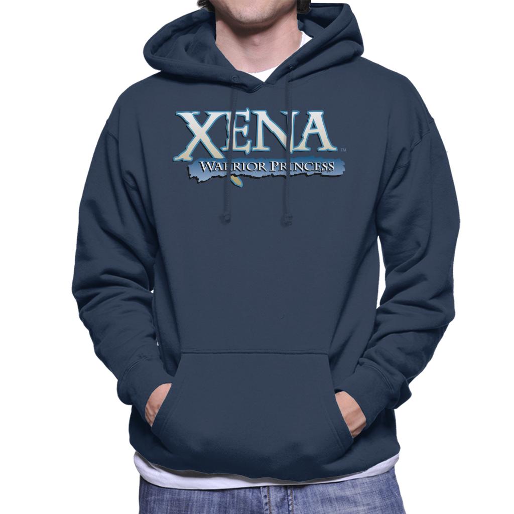 Xena Warrior Princess Blue Logo Men's Hooded Sweatshirt product image 1