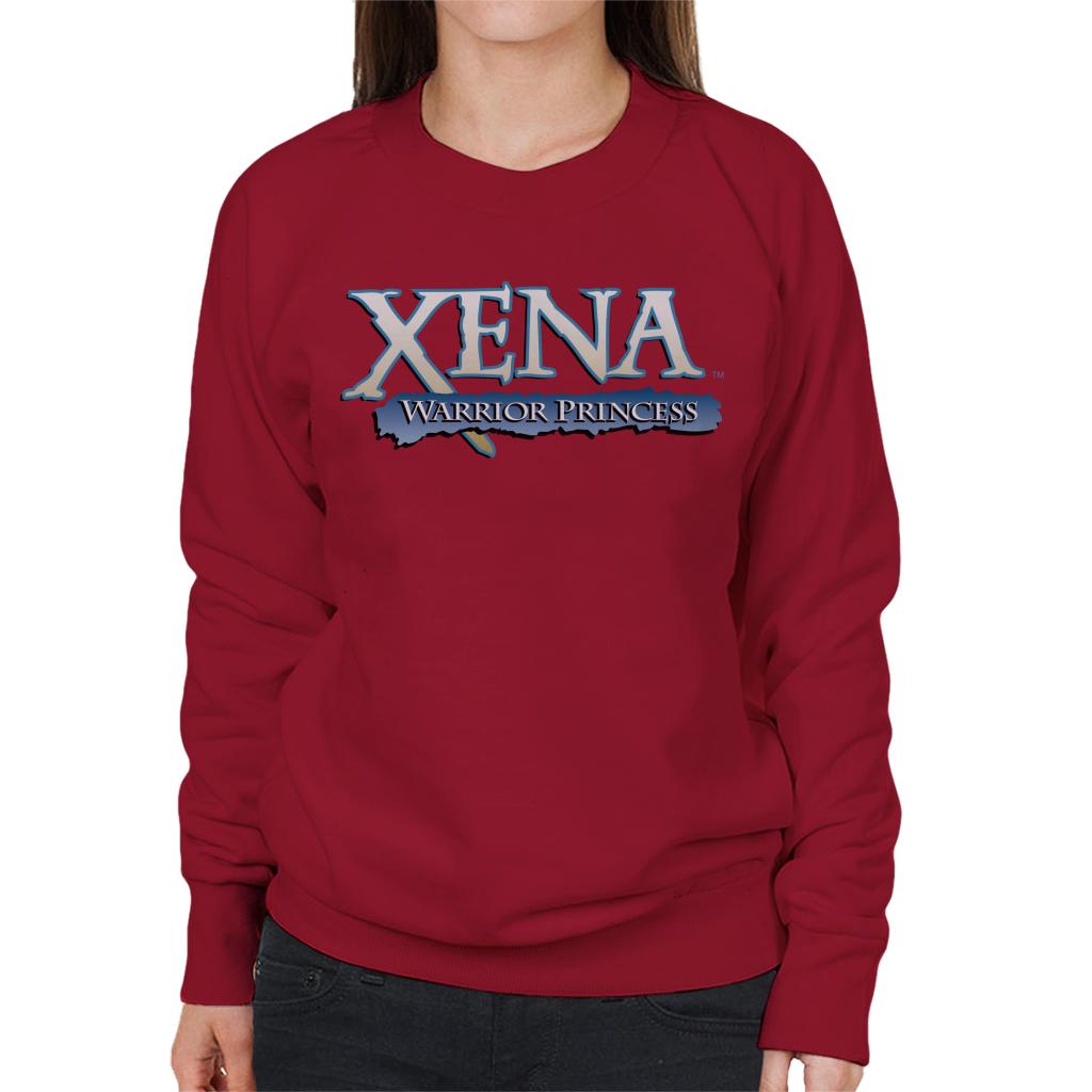 Xena Warrior Princess Blue Logo Women's Sweatshirt product image 4