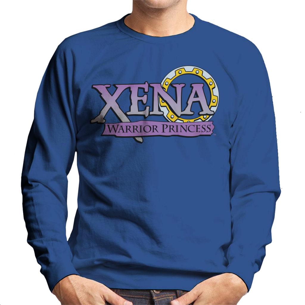 Xena Warrior Princess Purple Gradient Logo Men's Sweatshirt product image 4