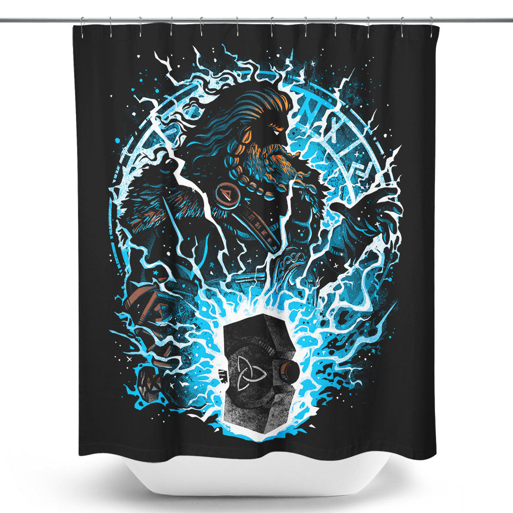 Protector of Midgard - Shower Curtain