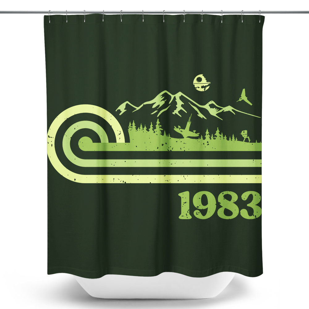 Retro Return - Shower Curtain