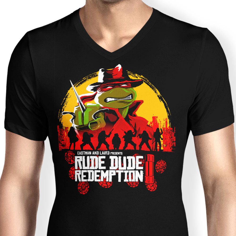 Rude Dude Redemption - Men's V-Neck product image 4
