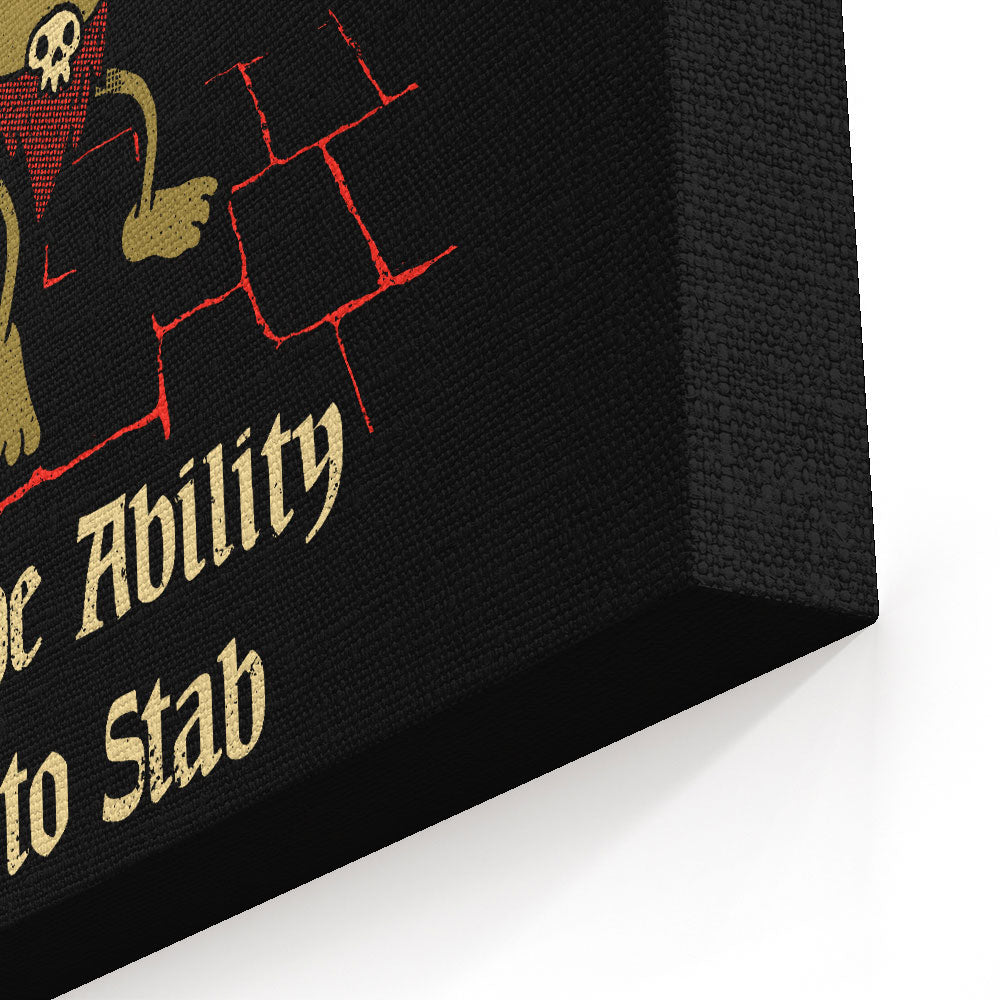 Stabby Goblin - Canvas Print