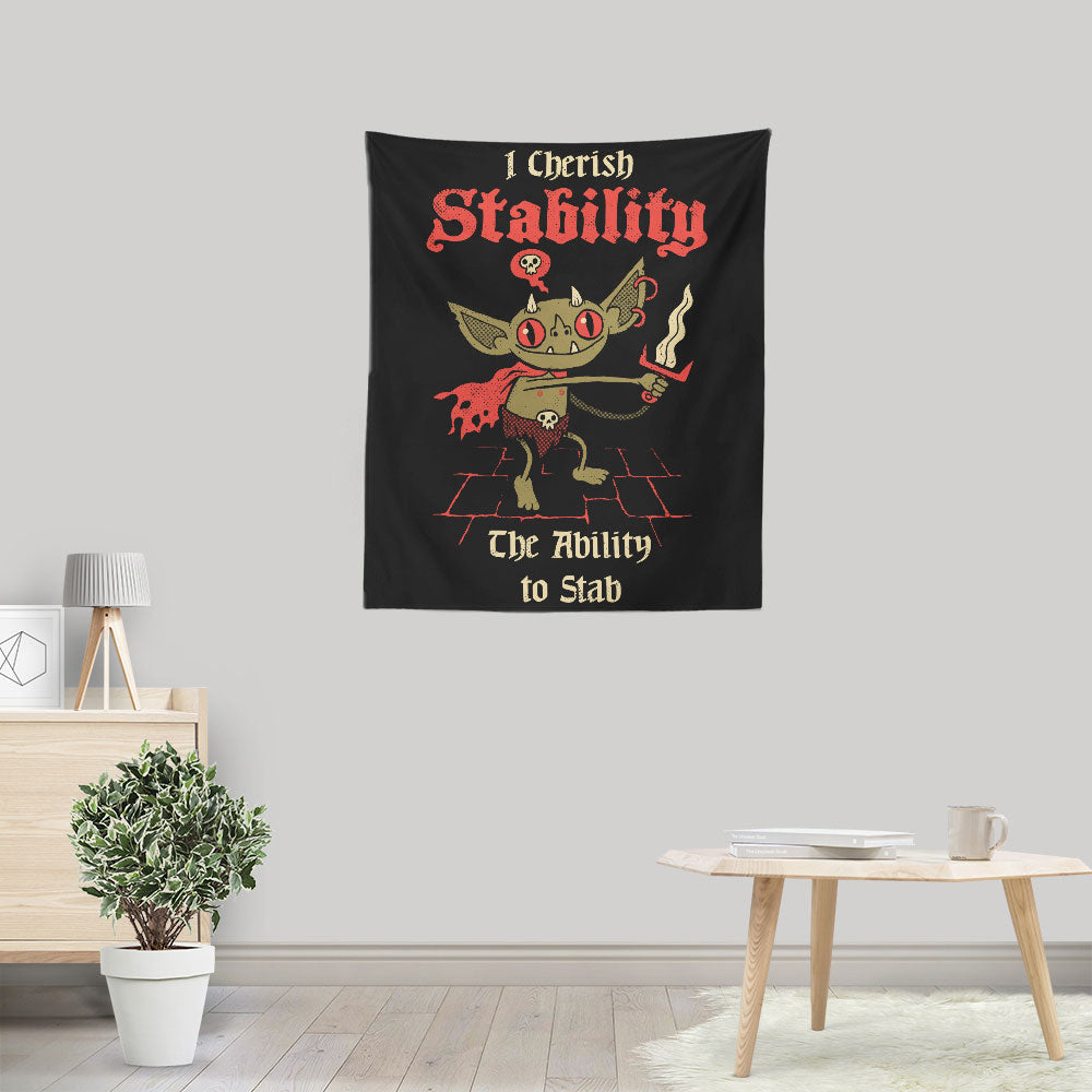 Stabby Goblin - Wall Tapestry
