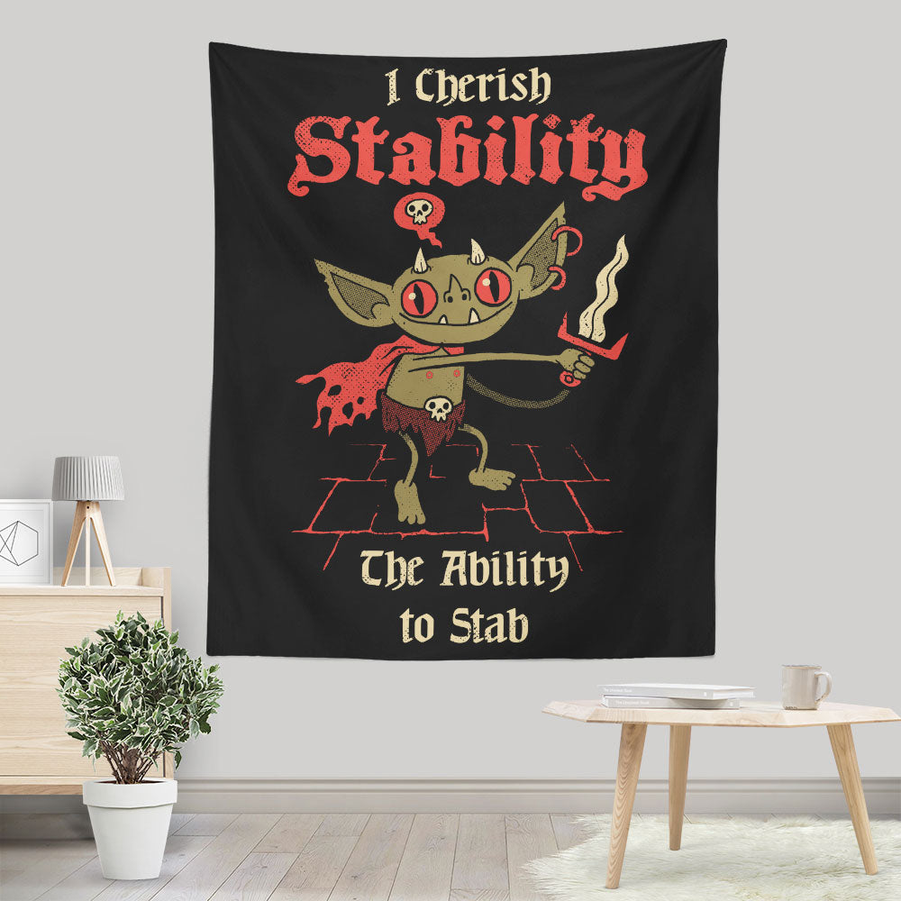 Stabby Goblin - Wall Tapestry