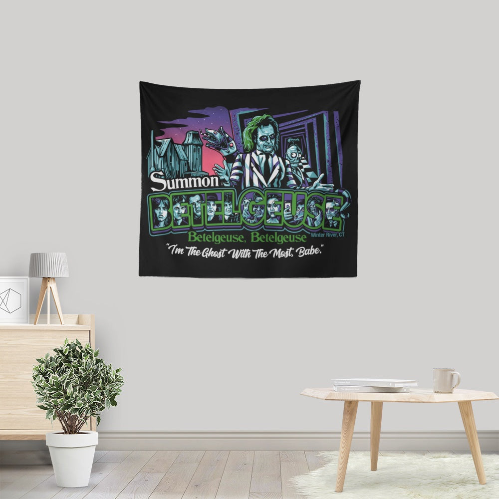 Summoning in Winter River - Wall Tapestry