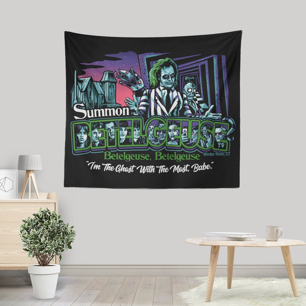 Summoning in Winter River - Wall Tapestry