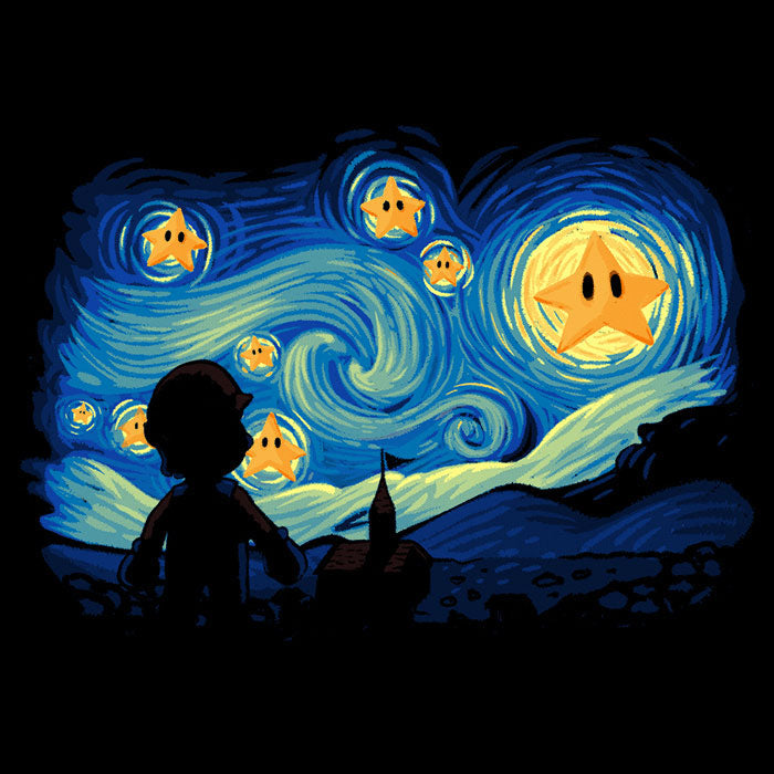 Super Starry Night - Shower Curtain