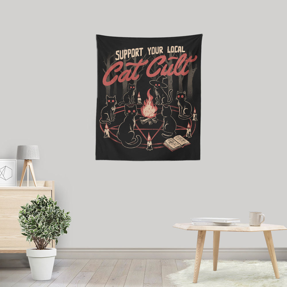 Support Your Cat Cult - Wall Tapestry