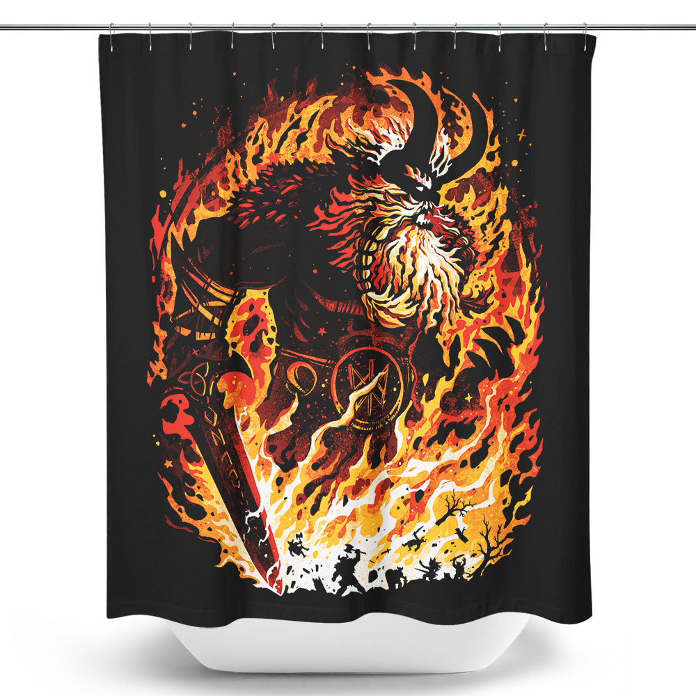 The Fire Giant - Shower Curtain