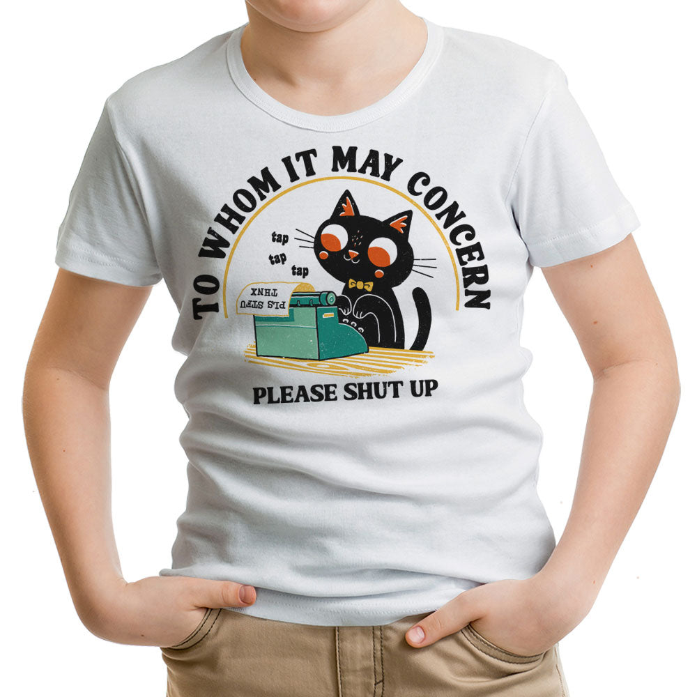 To Whom it May Concern - Youth Apparel product image 1