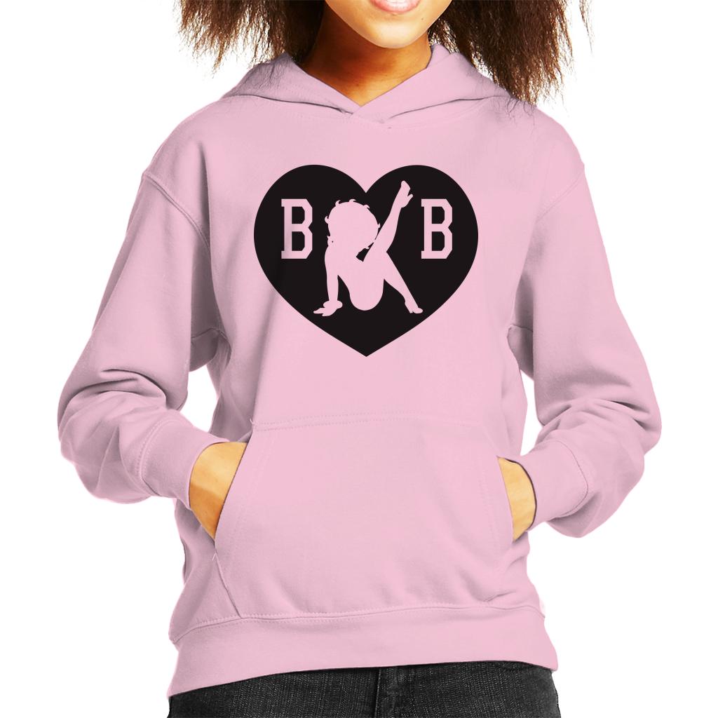 Betty Boop B B Love Heart Kid's Hooded Sweatshirt product image 6