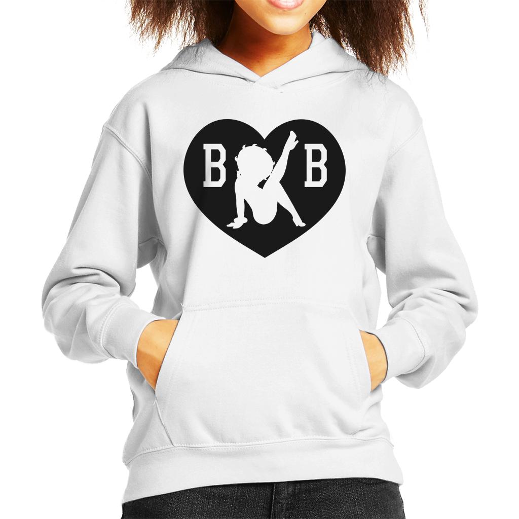 Betty Boop B B Love Heart Kid's Hooded Sweatshirt product image 4