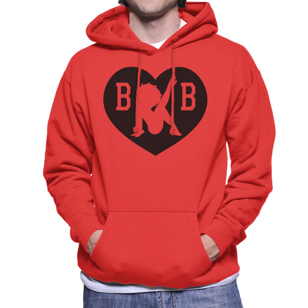 Betty Boop B B Love Heart Men's Hooded Sweatshirt product image 4