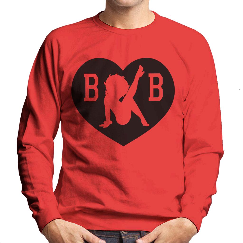 Betty Boop B B Love Heart Men's Sweatshirt product image 4