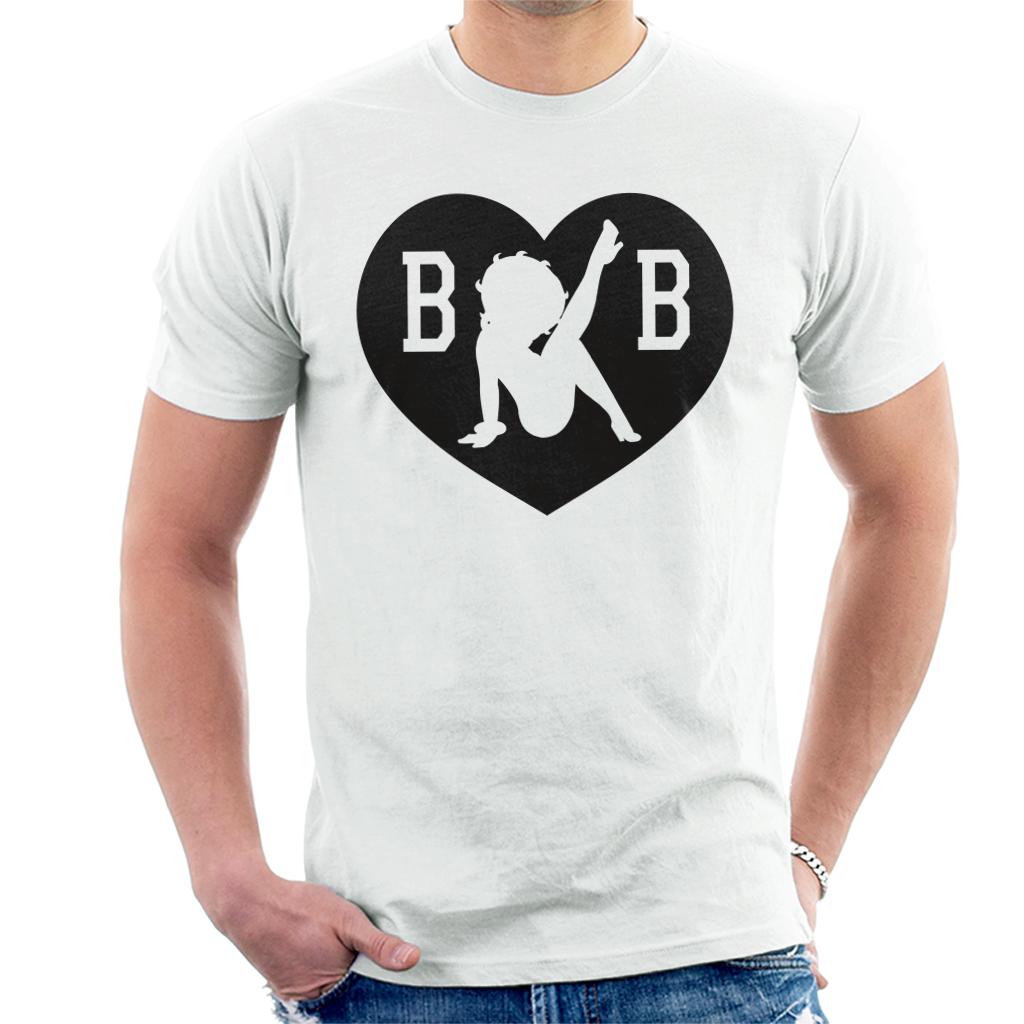 Betty Boop B B Love Heart Men's T-Shirt product image 1
