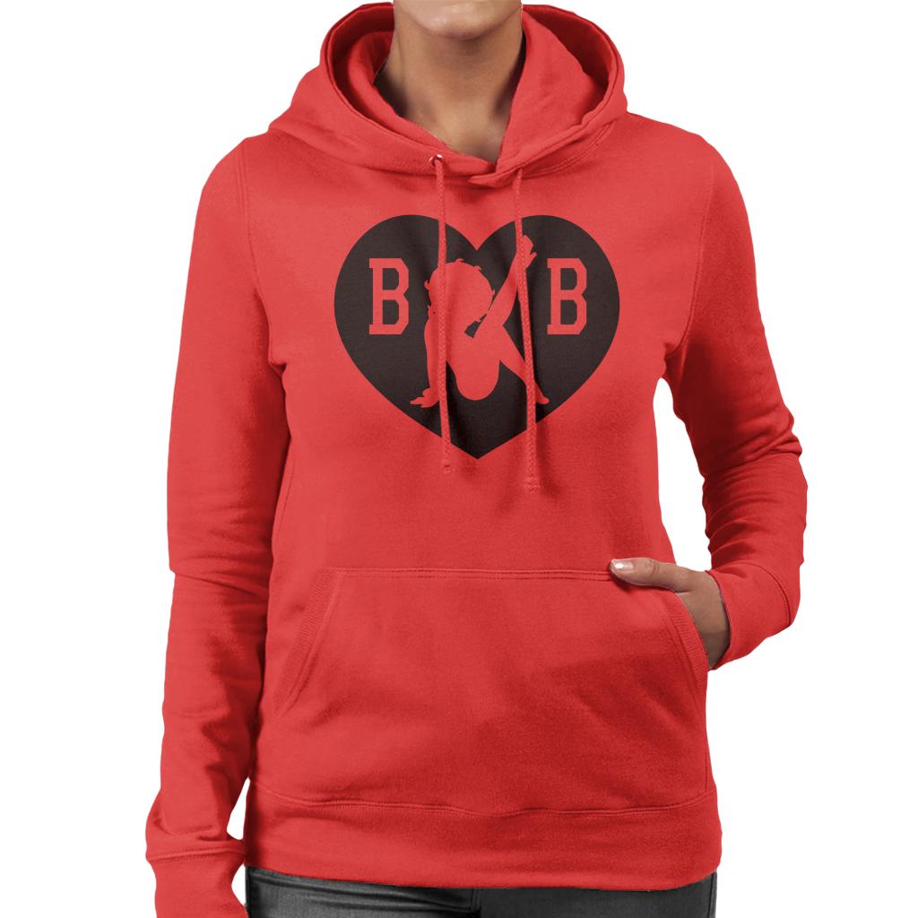 Betty Boop B B Love Heart Women's Hooded Sweatshirt product image 4