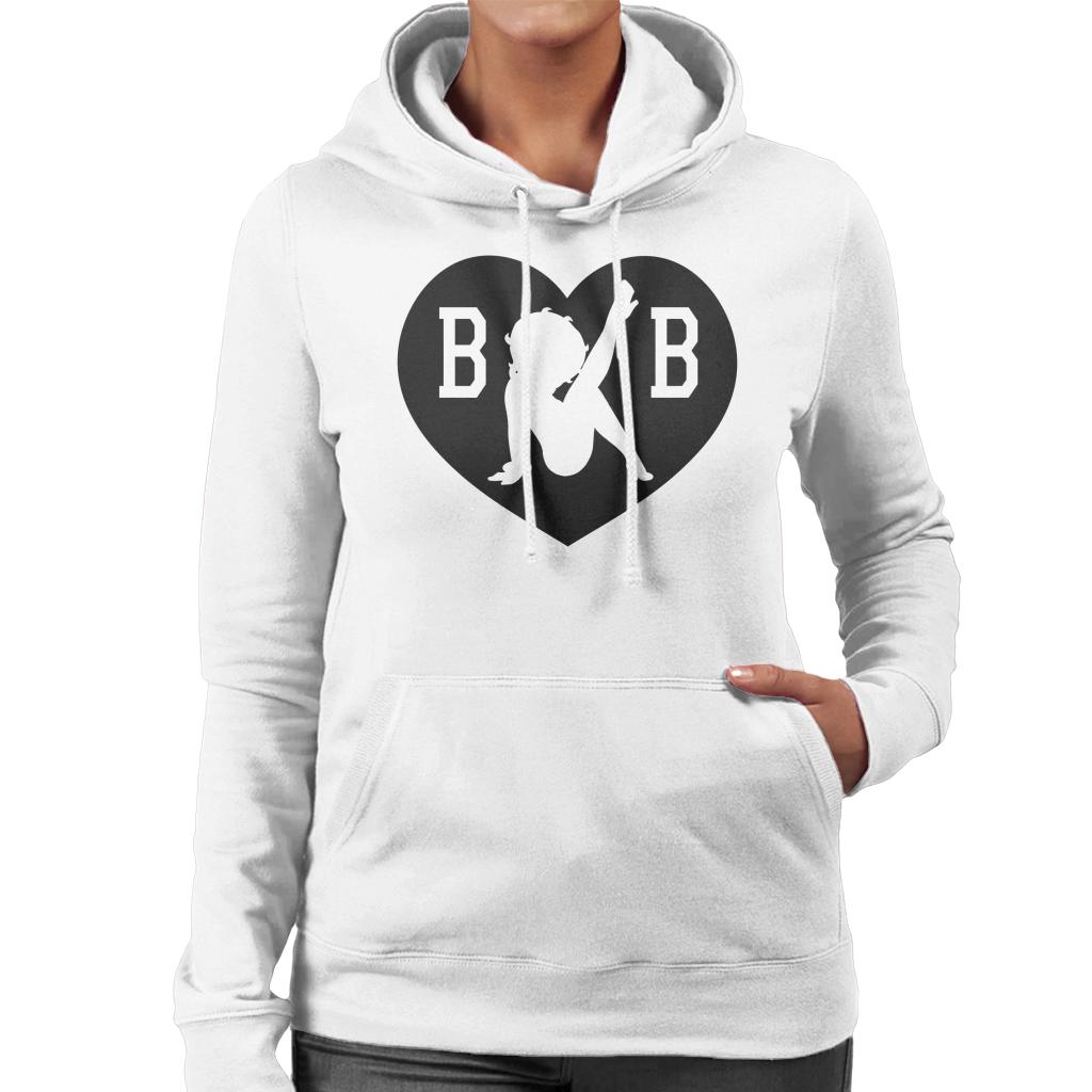 Betty Boop B B Love Heart Women's Hooded Sweatshirt product image 1