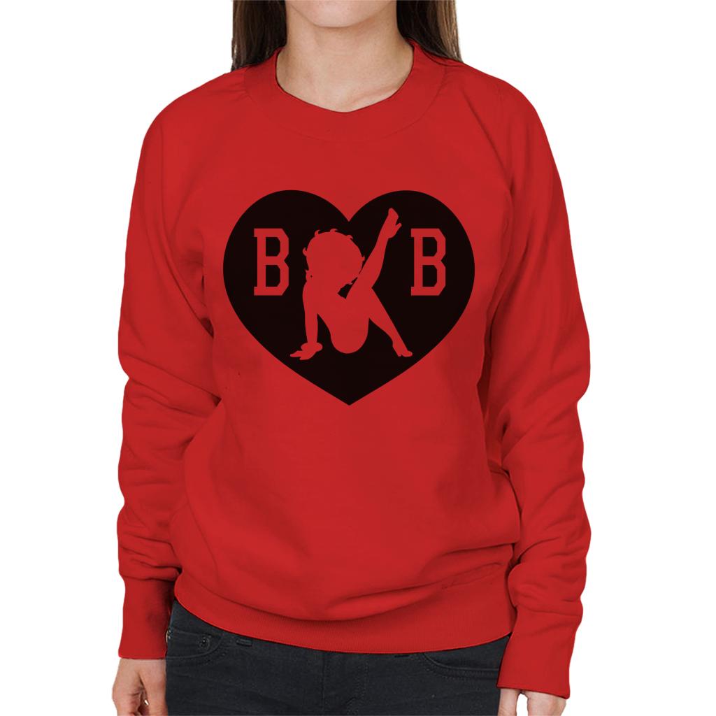 Betty Boop B B Love Heart Women's Sweatshirt product image 4