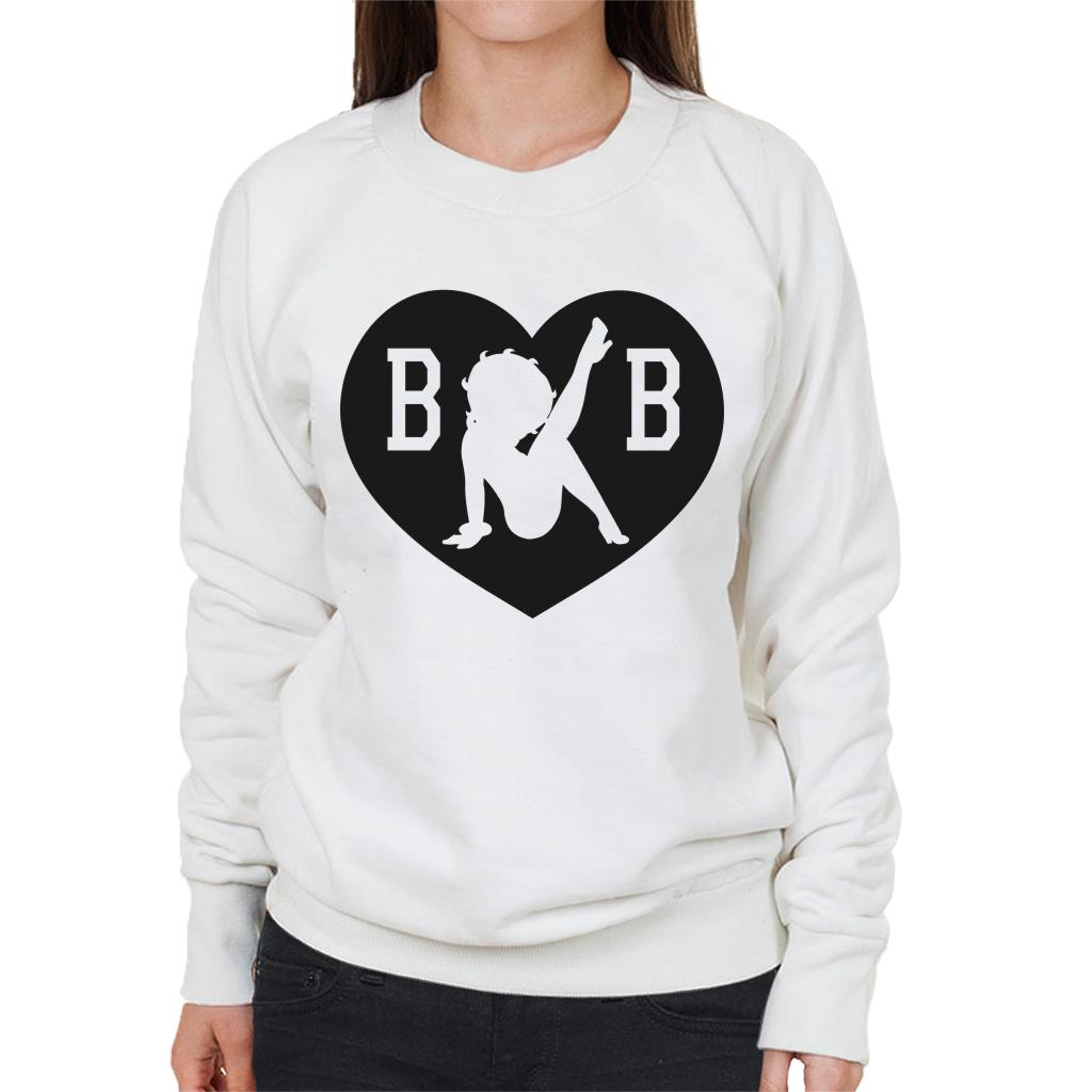 Betty Boop B B Love Heart Women's Sweatshirt product image 1