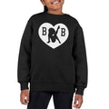 Betty Boop B B Love Heart Silhouette Kid's Sweatshirt product image 1