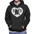 Betty Boop B B Love Heart Silhouette Men's Hooded Sweatshirt product image 1
